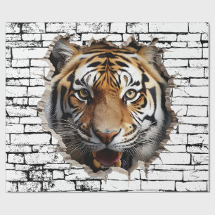 Papel De Presente Arte de Quebra de Parede de Jaguar 3D – Safari Rea