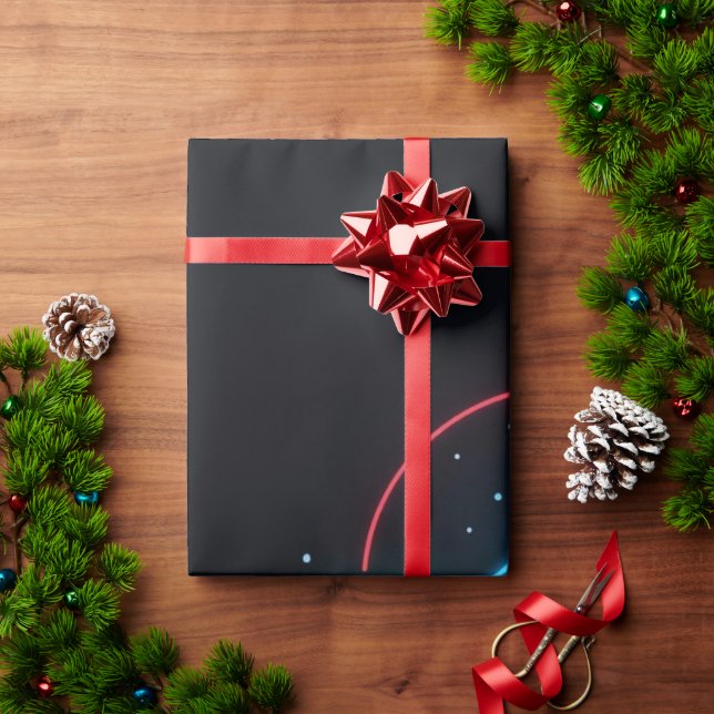 Papel De Presente Arte de Roupas de Rua de Inverno Neon (Presente de Natal)