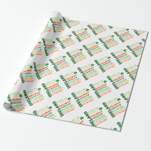 PAPEL DE PRESENTE ARTE DE SUB-VIA DA IRLANDA