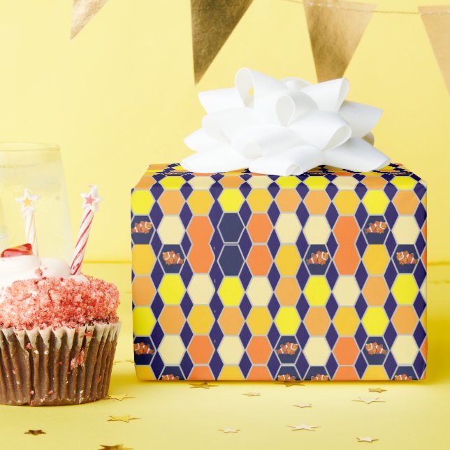 Papel De Presente Arte Desenhada À Mão (Festa de aniversário)