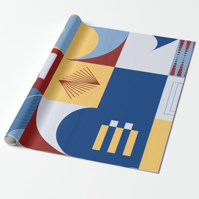 Papel De Presente arte digital design gráfico de padrão simples m (Desenrolado)