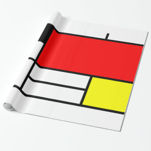 Papel De Presente Arte do estilo de Mondrian