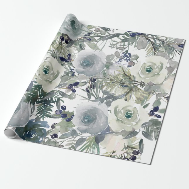 Papel De Presente Arte do Jardim Flor (Desenrolado)
