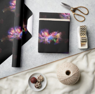 Papel De Presente arte em nuvem abstrata vibrante surreal de Slipper