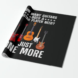 Papel De Presente Arte engraçada de guitarrista para homens e mulher