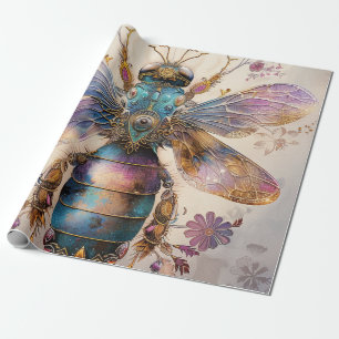 Papel De Presente Arte Fantasia de Besouro Jóia Steampunk (2)