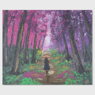 Papel De Presente Arte feita à mão - Caminhando sozinho