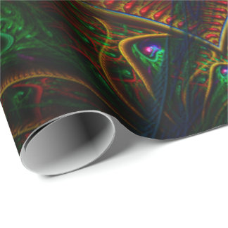 Papel De Presente Arte Fractal Psycho Gears