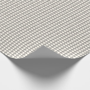 Papel De Presente Arte Gráfica de Padrão Contínuo Desenhado à Mão Mi