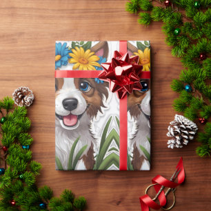 Papel De Presente Arte Lápida Cachorro Pequena E Bonita