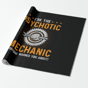 Papel De Presente Arte Mecânica Sou A Mecânica Psicótica