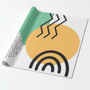 Papel De Presente Arte Moderna do meio século