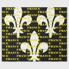 Papel De Presente Arte Monocromática de Impressão Heráldica da Franç