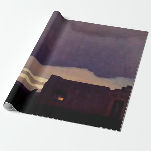 Papel De Presente Arte Ocidental “Tarde de Tarde” por Maynard Dixon (Desenrolado)