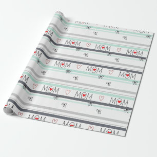 Papel De Presente Arte Pop MELHOR MÃE Listra – Amor Retro Ousado (1)
