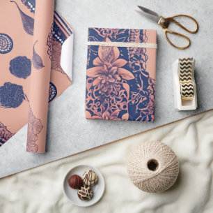 Papel De Presente Arte submarina Coral