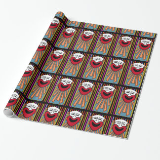 Papel De Presente Artes Circus - Palhaço Feliz e Stripes v2