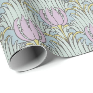 Papel De Presente Artes e artesanatos do teste padrão do pássaro e