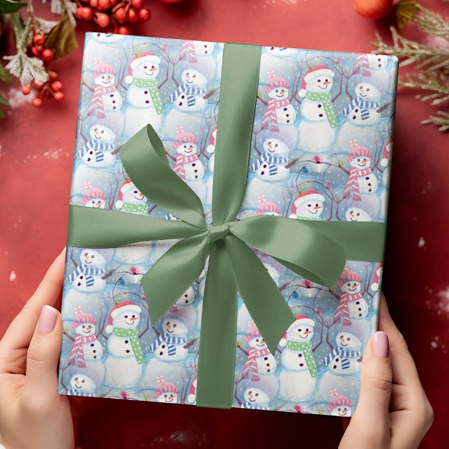 Papel De Presente Artes Elegantes e Divertidas de Natal com Padrão d (Criador carregado)