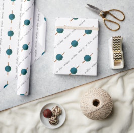 Papel De Presente Artesanatos Crochet Hook & Yarn