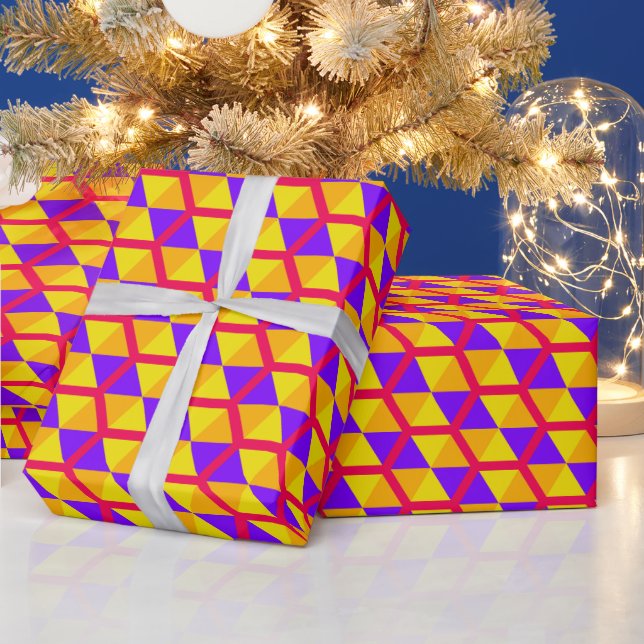 Papel De Presente Artesão Sofisticado Natal Radioso Ousado (Feriados)