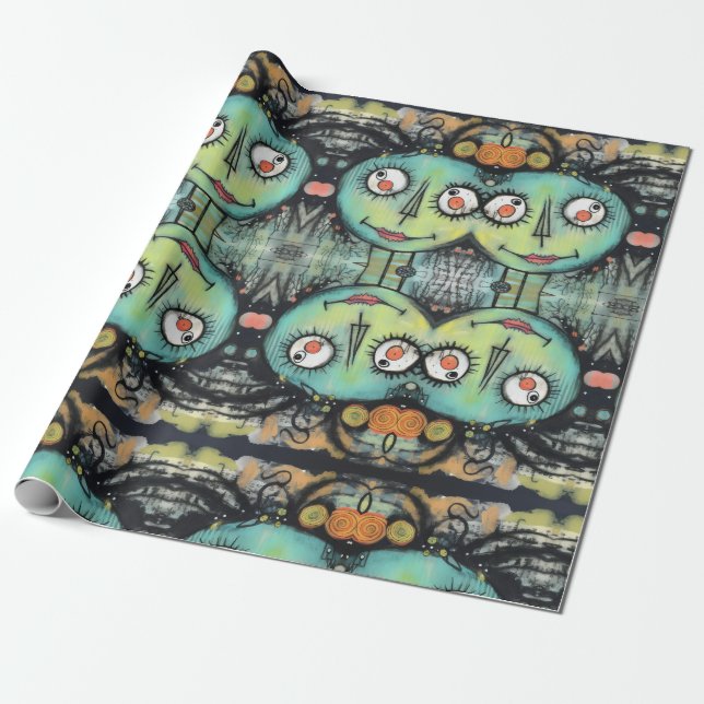 Papel De Presente ArtLady 10 Encantada e angustiada (Desenrolado)