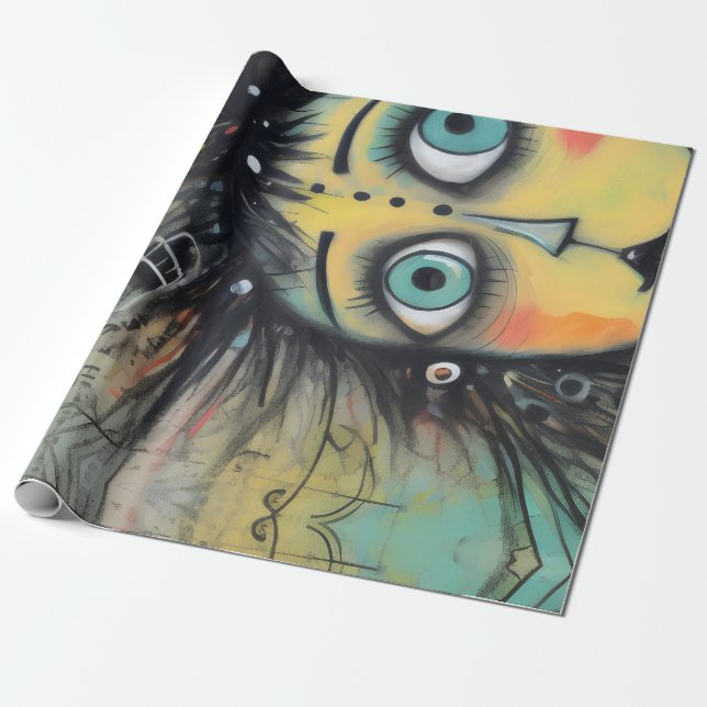 Papel De Presente ArtLady 12 Encantada e aflita (Desenrolado)