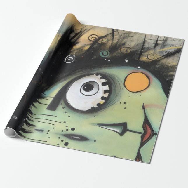 Papel De Presente ArtLady 13 Encantada e angustiada (Desenrolado)