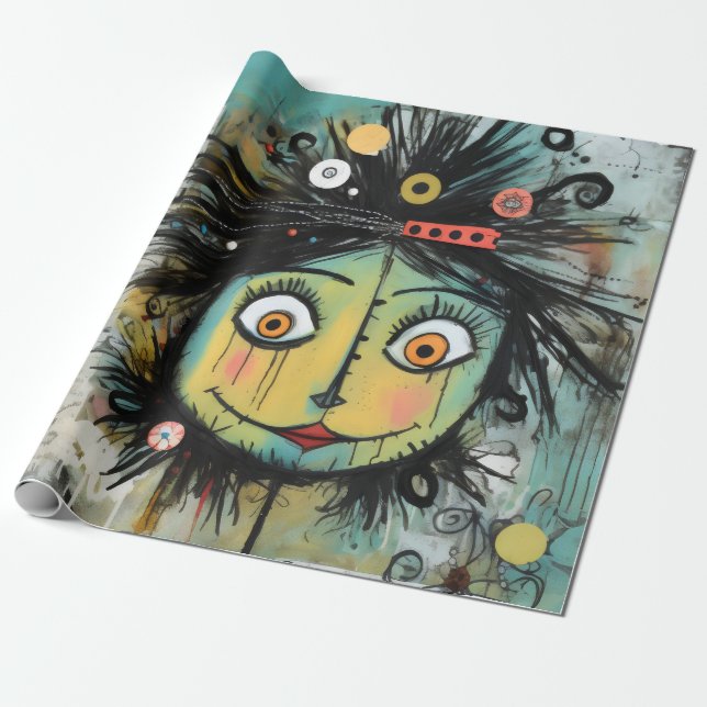 Papel De Presente ArtLady 16 Encantada e angustiada (Desenrolado)