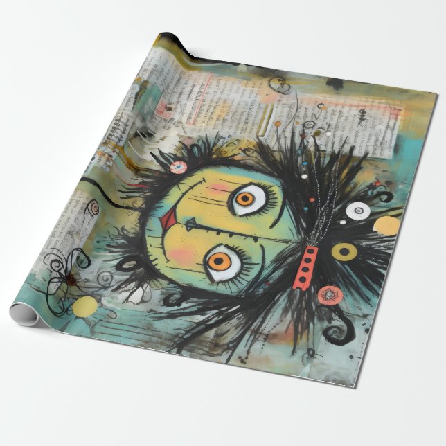 Papel De Presente ArtLady 16 Encantada e angustiada (Desenrolado)