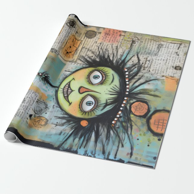 Papel De Presente ArtLady 23 Encantada e angustiada (Desenrolado)