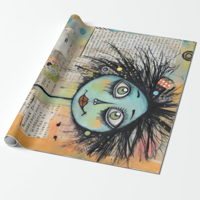 Papel De Presente ArtLady 2 encantadora e angustiada (Desenrolado)