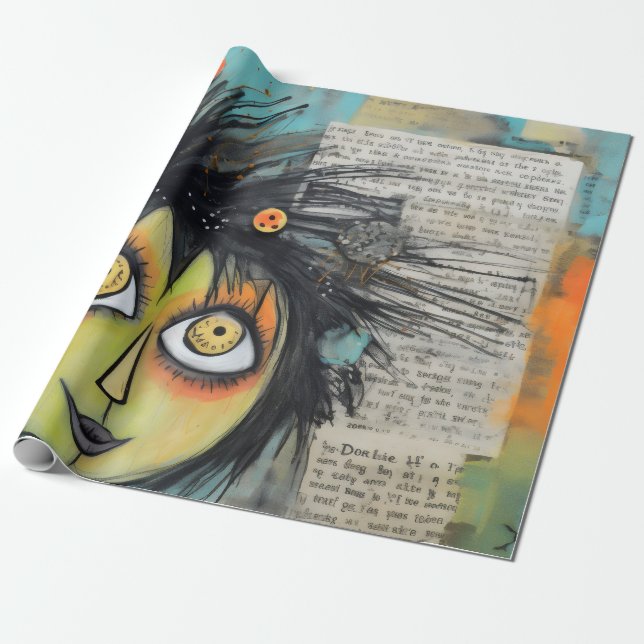 Papel De Presente ArtLady 3 encantadora e angustiada (Desenrolado)