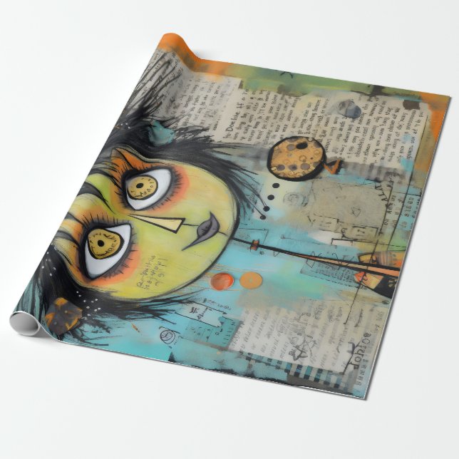 Papel De Presente ArtLady 3 encantadora e angustiada (Desenrolado)