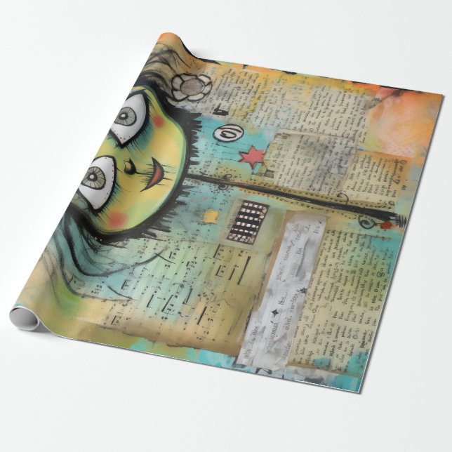 Papel De Presente ArtLady 4 encantadora e angustiada (Desenrolado)