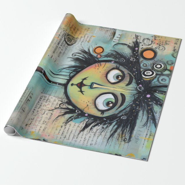 Papel De Presente ArtLady 9 Encantadora e angustiado (Desenrolado)