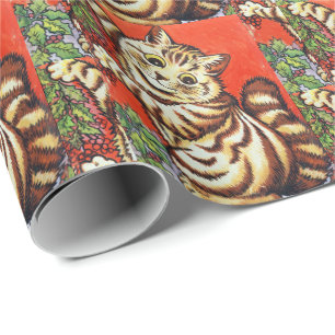 Papel De Presente Árvore de decoração de gatos Louis Wain