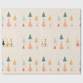 Papel De Presente Árvore de Natal