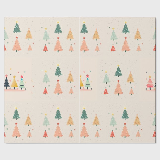 Papel De Presente Árvore de Natal (Barra)