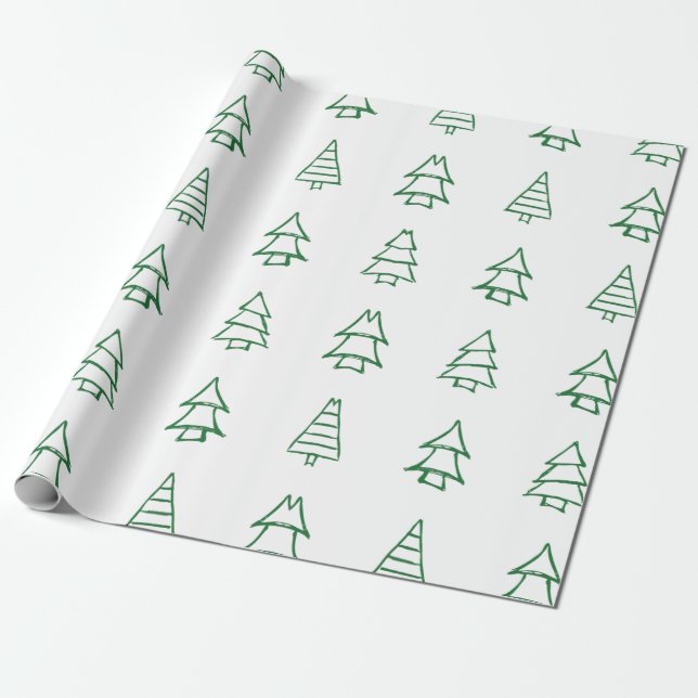 Papel De Presente Árvore de Natal (Desenrolado)