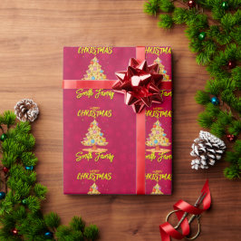 Papel De Presente Árvore de Natal