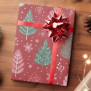 Papel De Presente Árvore de Natal