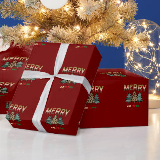 Papel De Presente Árvore de Natal