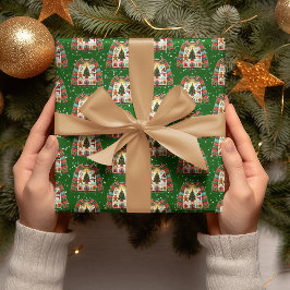 Papel De Presente Árvore de Natal Bonita Trio Feio