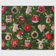 Árvore de Natal com brinquedos de feltro