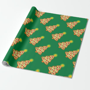 Papel De Presente Árvore de Natal com Crusta Divertida