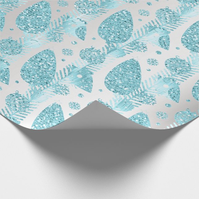 Papel De Presente Árvore de Natal da Cinza Feliz de Férias (Ponta)