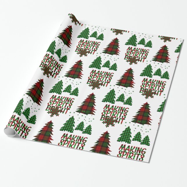 Papel De Presente Árvore de Natal decorativa (Desenrolado)