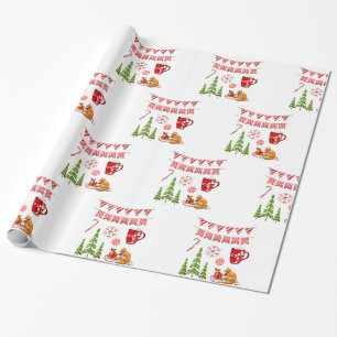 Papel De Presente Árvore de Natal decorativa