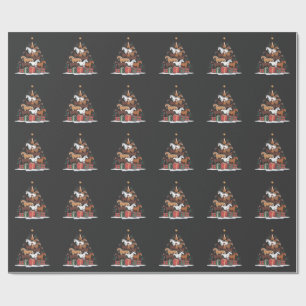 Papel De Presente Árvore de Natal em forma de cavalo Equine Natal 